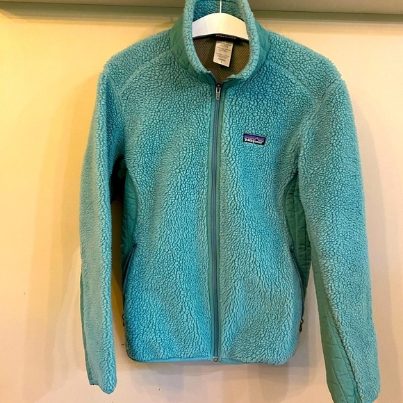 Patagonia Tops - Patagonia Fleece Jacket Full Zip Better Sweater Aqua Turquoise Women large